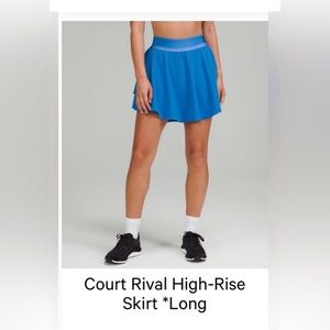 Lulu Lemon Court Rival Skort *long